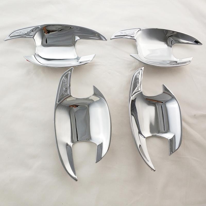 For Toyota Prius Prius30 30 2010 2011 2012 2013 2015 ABS Chrome Car Accessories Plated Door Handle Bowl Cover Trim Paste Style