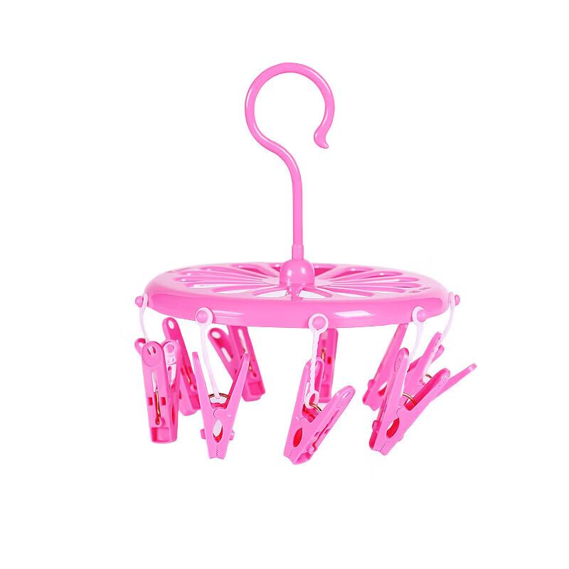 CHAHUA Round Multi-functional Sock Drying Rack with 9 Clips