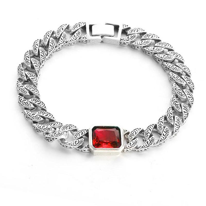 Gem Couple Bracelet, High-End Sense Retro Totem Bracelet, Trendy And Cool Personality Hand Jewelry, Supply