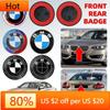 New 2025 1pcs 82mm ABS 2 3 Hole Car Bonnet Hood Front Rear Trunk Badge Logo Emblem Sticker for BMW E87 E46 E28 E60 G20 G03