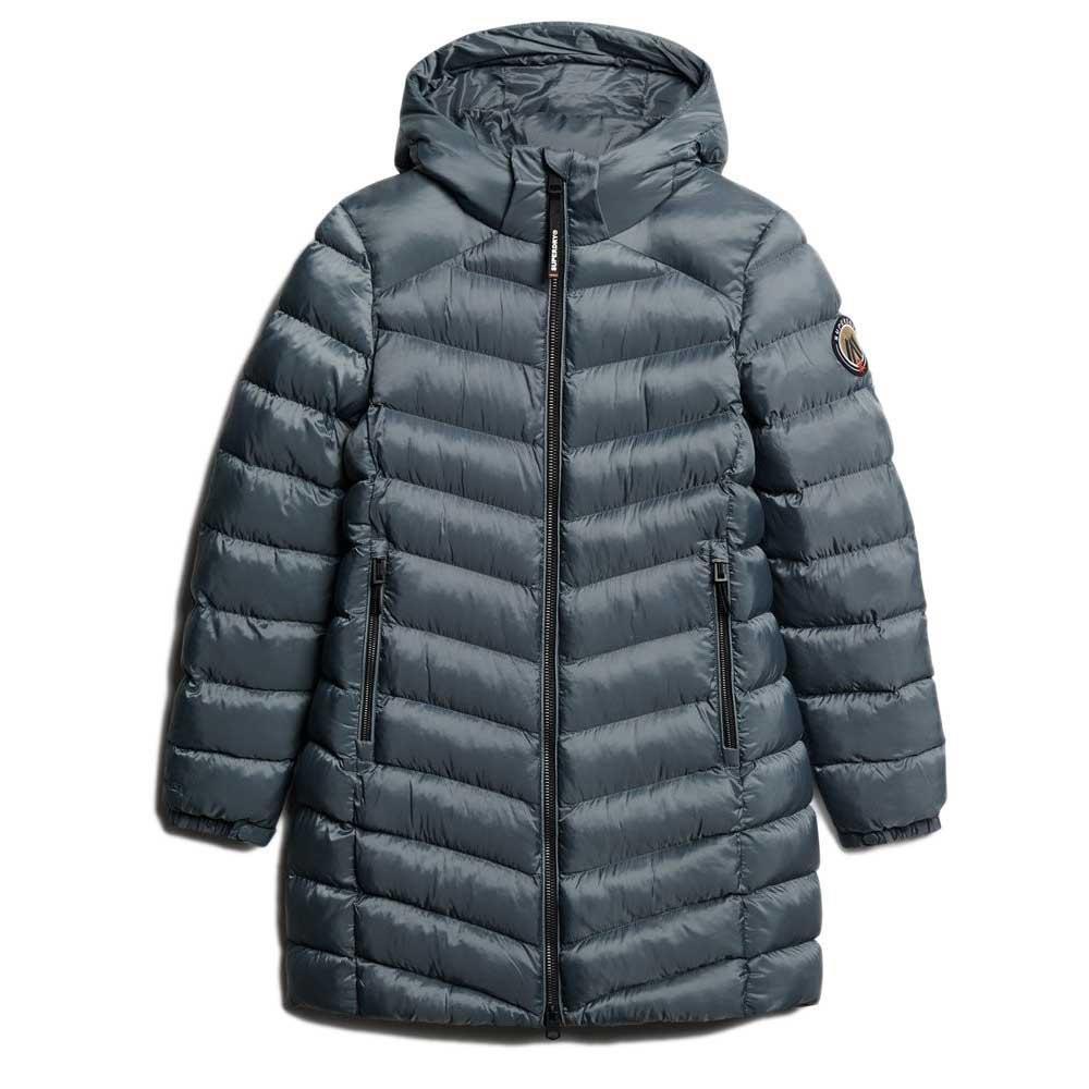 Superdry Damen Blau Daunenjacke Mit Kapuze, Fuji - Bild 2