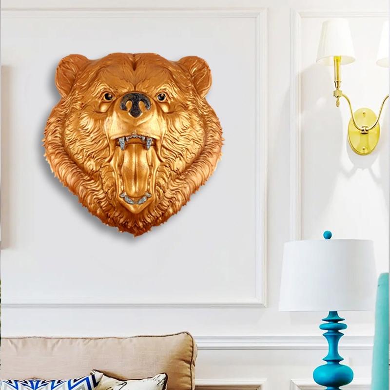 Wild Bear for Head Pendant Resin Mold Animal Silicone Molds DIY Wall Art Decor Mold Bear for Head Hanging Pendant Mold C