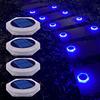 In Stock Hot Outdoor Waterproof IP68 Solar Powered Fence Garden Gate Pillar Decorative Lighting Post Light Solar Step Lights 4/6