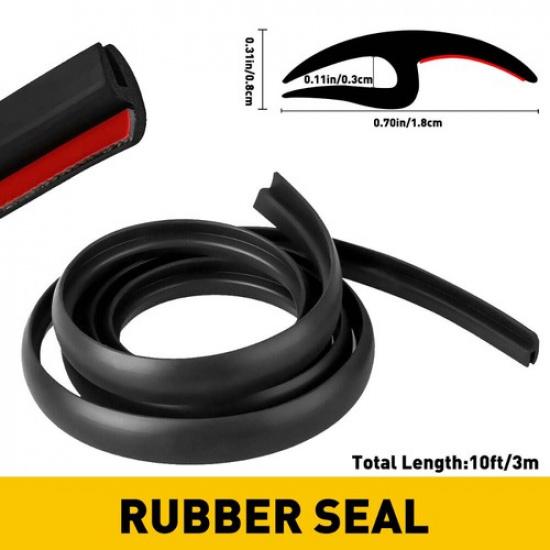 For Honda Models Car Windshield Weather Seal Rubber Trim Molding Cover 10 Feet A