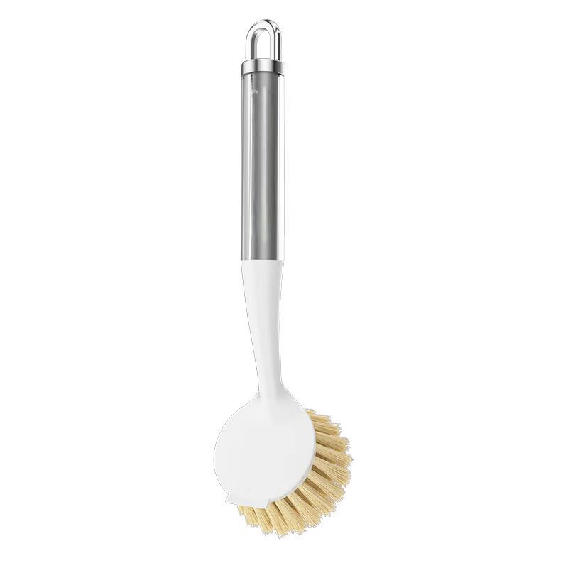 Long-handled Pot Brush - Household Kitchen Dishwashing Brush - Cleaning Brush - Pot Cleaning Tool - Transparent Handle Pot Brush