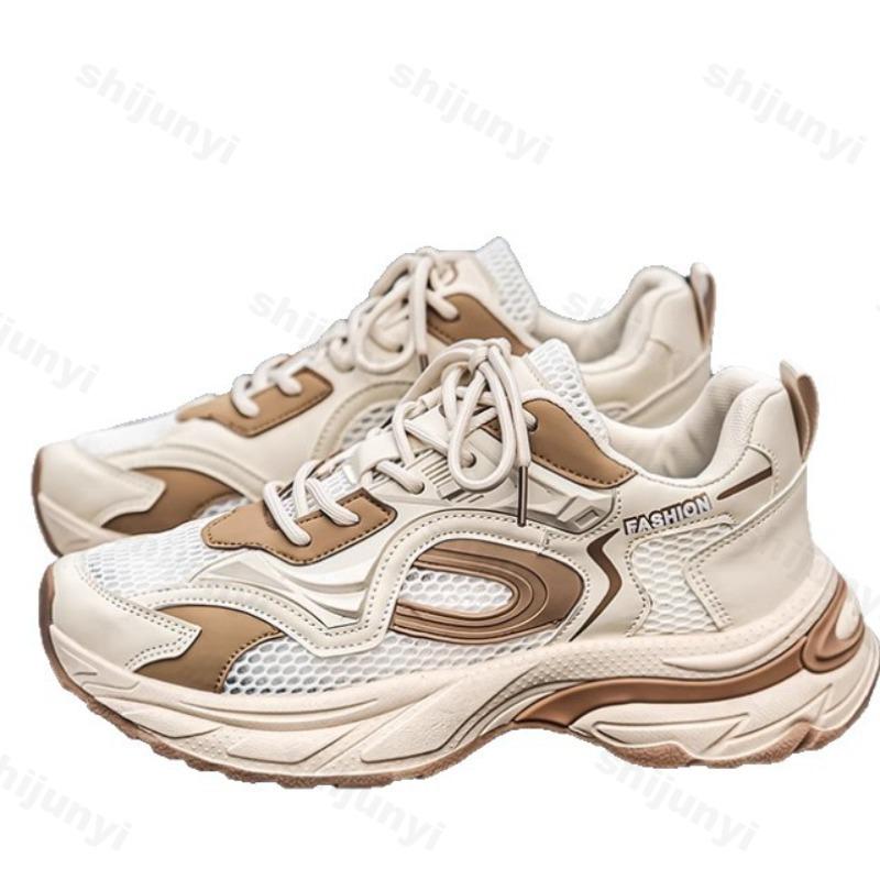 Fashion Men's Fashion Trend Casual Shoes 2025 New Summer Mesh Breathable Comfortable Sports Shoes Versatile Low Top Platform sneakers