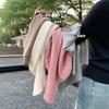 Herbst neues Rollkragenpullover Damen Strick-Basicshirt schmal geschnitten mit langärmeligem Oberteil