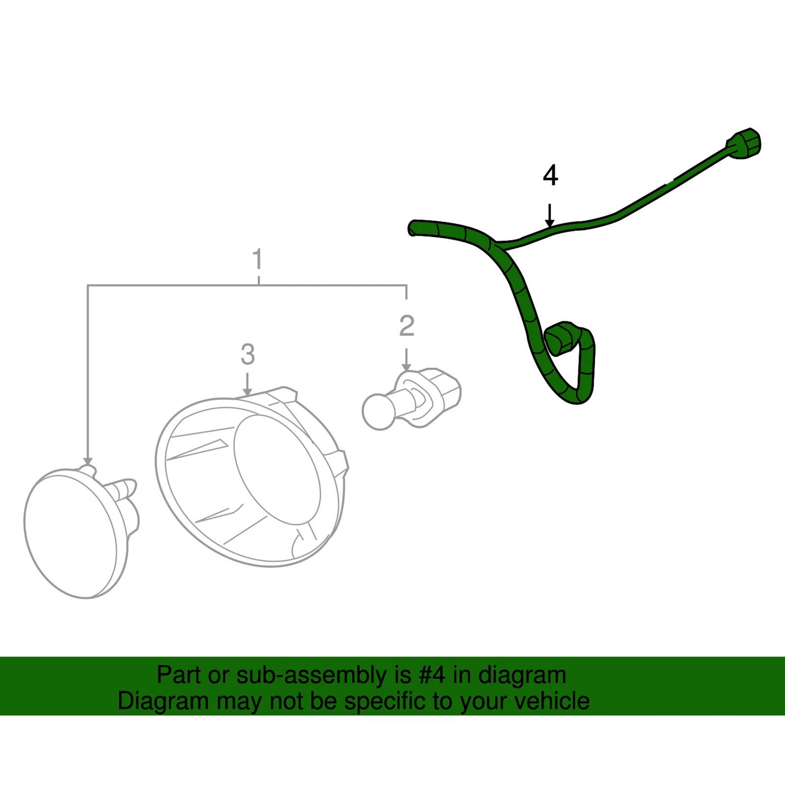 

Fog Light Wiring Harness Assembly for 2010-2013 92243262 645-536 Fog Lamp Harness Replacement Easy Installation 1