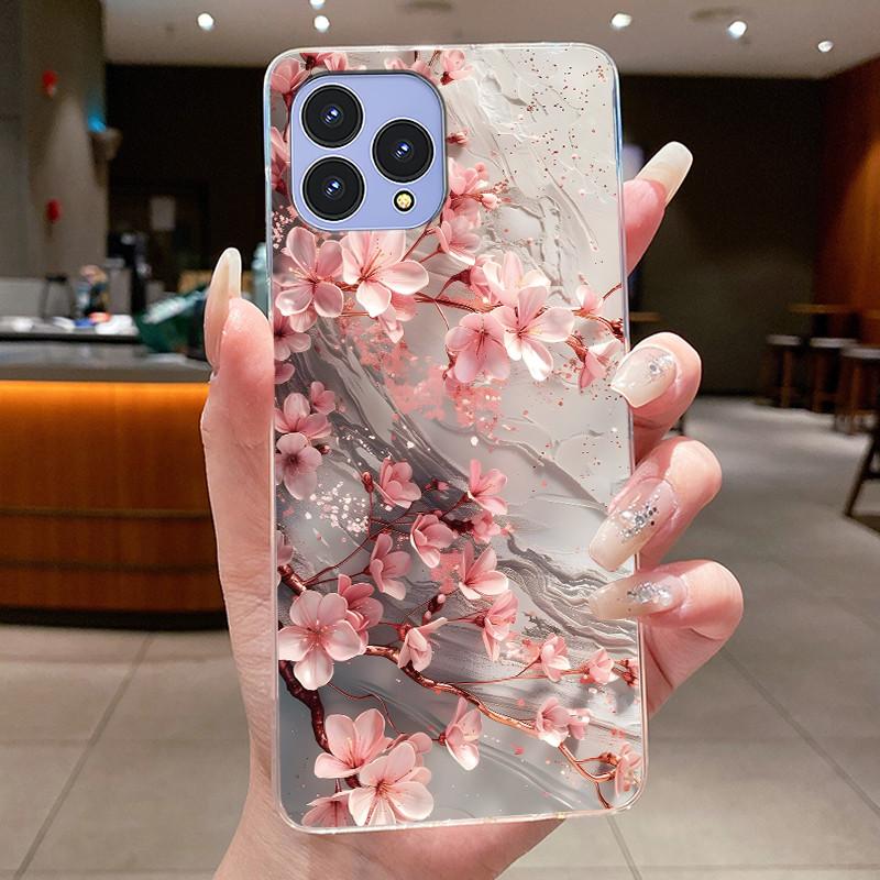 Handyhülle Für Cubot P80 Hülle Schmetterling Schleife Schutzhülle CubotP80 Schale Capa Transparent Weiches Silikon TPU Abdeckung Funda