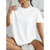 Women's Russian Womanhood Text Print T-Shirt Casual Short Sleeve Round Neck All-Season Cultural Apparel Top