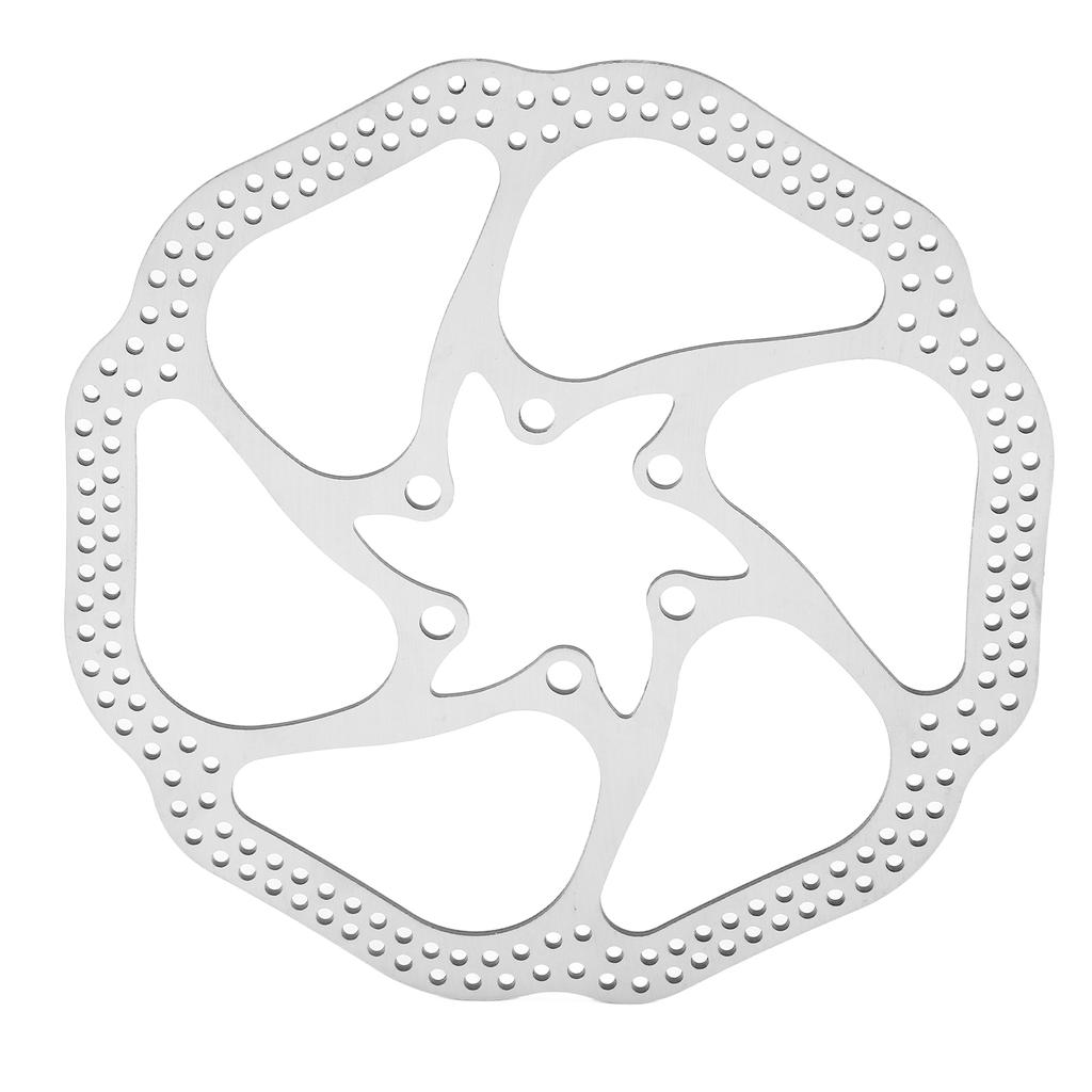 160mm Bike Disc Brake Rotor 6 Holes Stainless Steel Bicycle Disc Brake Rotor for Road Bike Mountain Bike BMX MTB