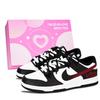 Dunk Black White, Black Crimson Radiance Abrasion Resistant Abrasion Resistant Low Top Skateboard Shoes Unisex Red HF5441-100(Team887-)