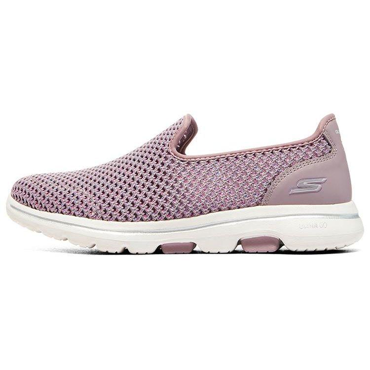 Skechers Go Walk 5 Тканевые Спортивные Низкие Повседневные Кроссовки Женские Розовые 124163-MVE 35