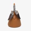 Women's Niche Lychee Pattern Soft Leather Bucket Bag Girls Fashion All-match Portable Vegetable Basket One-shoulder Messenger Bag