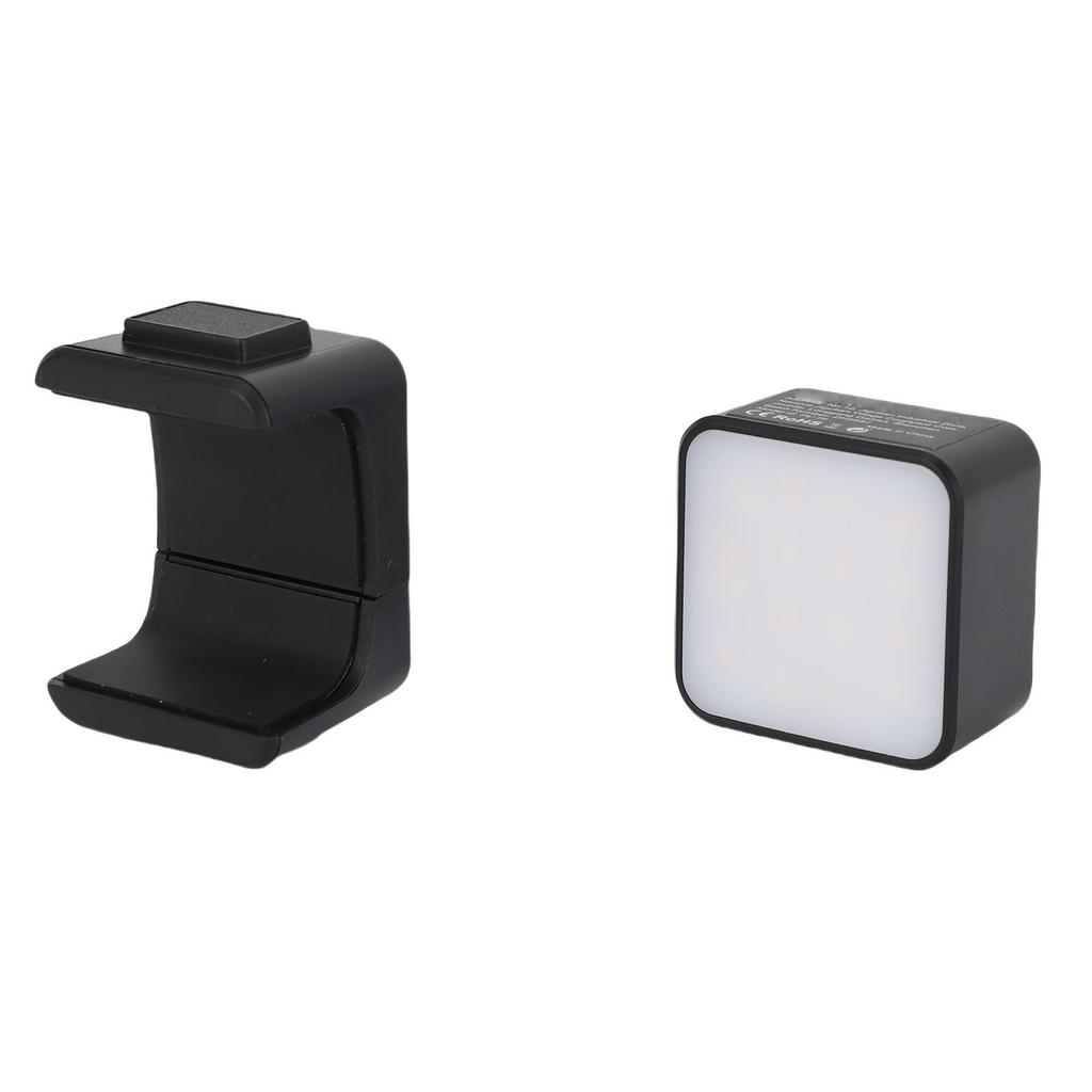 LED Video Light Fit for Pocket 3 Action Camera Adjustable Brightness Levels Portable Type C Rechargeable Auxiliary LED
