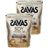 Set of 2: SAVAS Soy Protein 100, Cafe Latte Flavor, 900g, Meiji