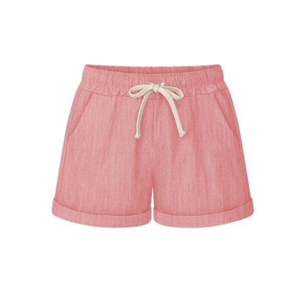 Women Plus Size Shorts Summer Solid Color Drawstring Sleeping Bottoms Loose Hot Pants for Sleep Gym Running