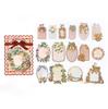 Christmas Gift Mixed Label Tag Sticker Pack Diy Handmade Material Handbook Writing Paper Decorative Sticker Notes Scrapbook