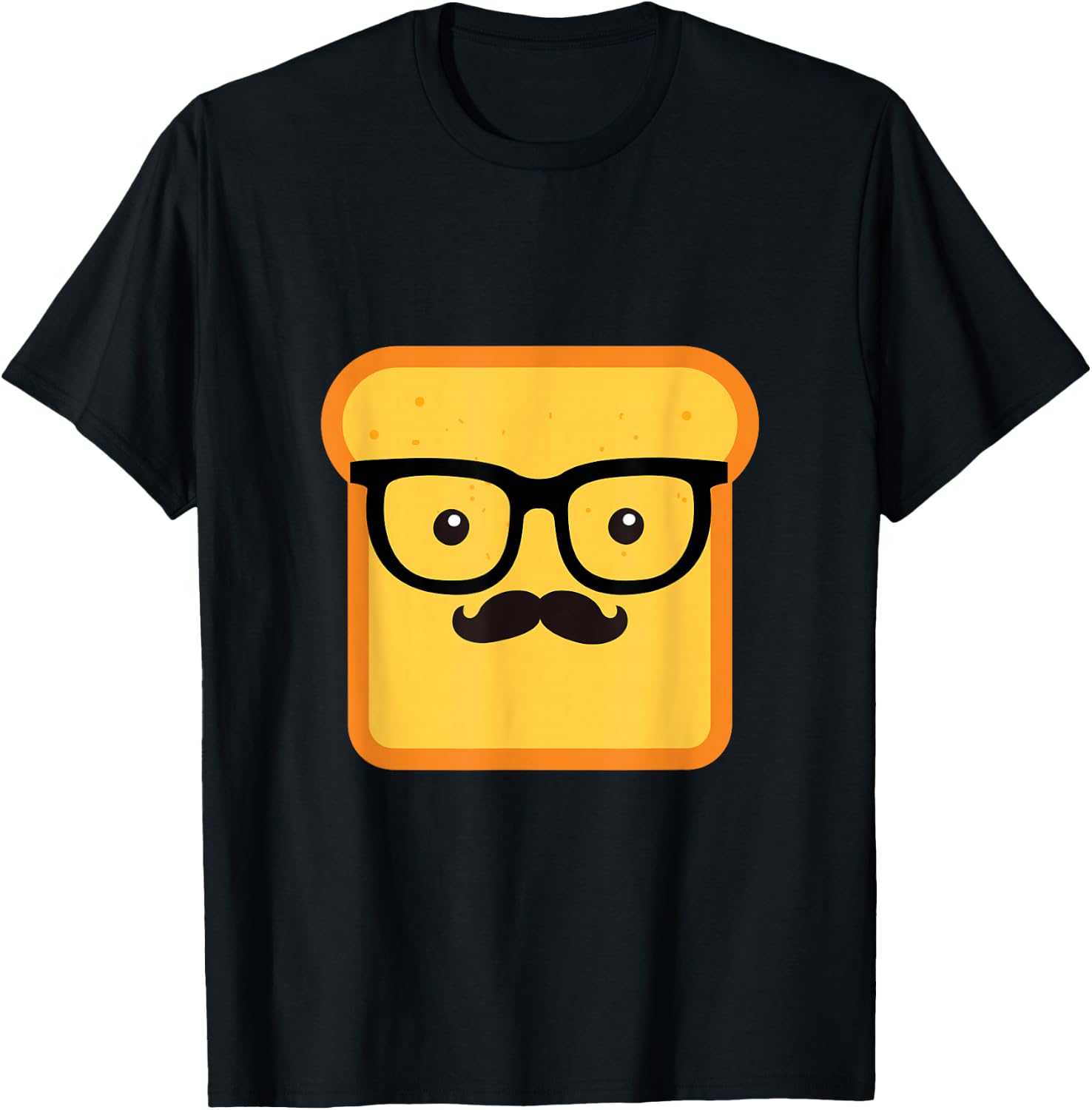 Hipster Loaf of Bread Caricature Funny Chef Gift T-Shirt Unisex T-Shirt S