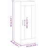 Wall Cabinet Gray Sonoma 34.5 X 34 X 90 Cm