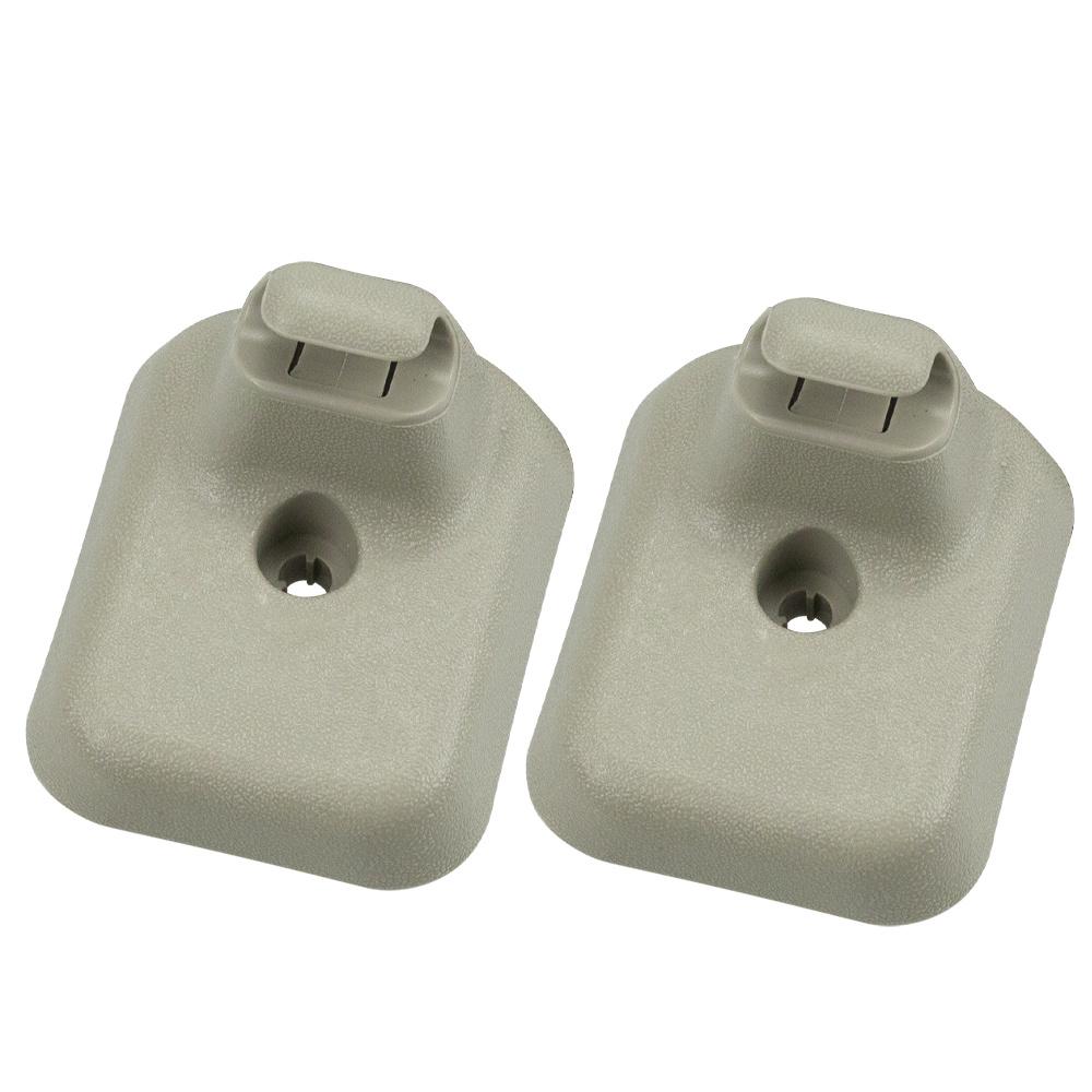 Pair New Sun Visor Holder Retainers Clip Grey and Black  Fits  For Ford F-150 2009-2014 Car Auto