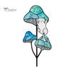 Colorful Yard Stakes Planter Insert Stake, Double-Sided, Flower Pot Decor Metal Art Ornaments Insect Animal Stake for Plant Pots Bed Decoration