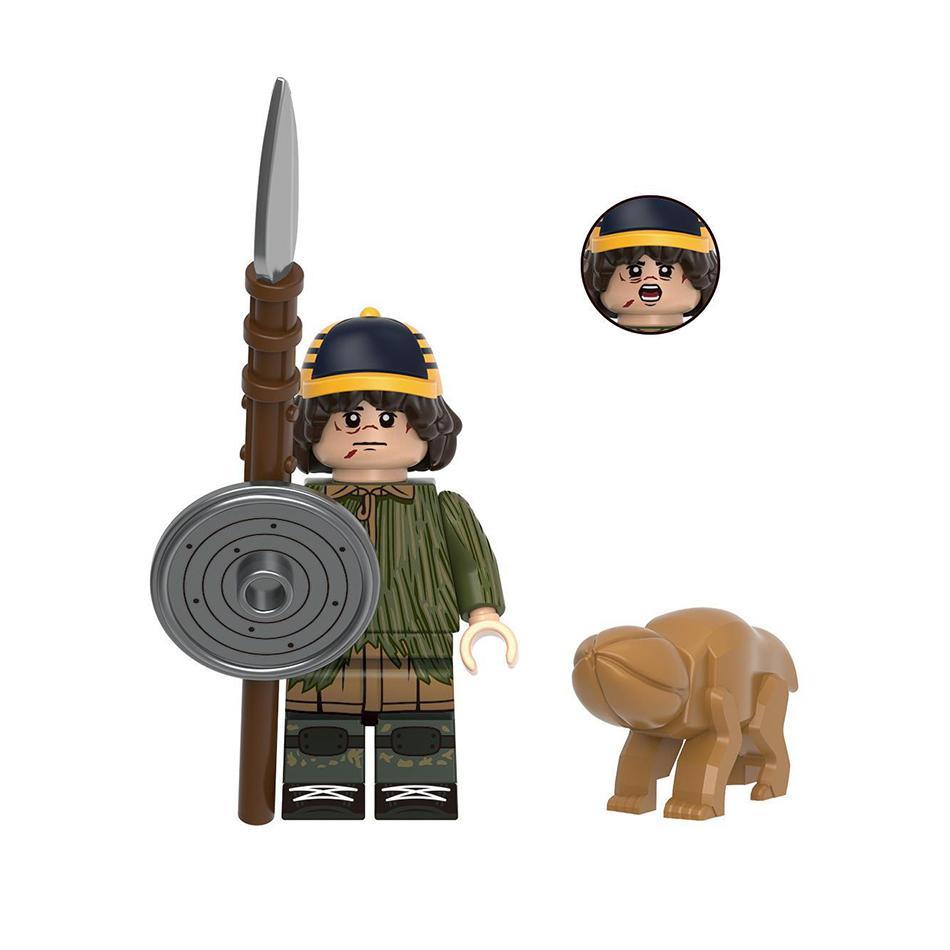 Latest 1-24Pcs The Spooky Movie Dustin Mike Vecna Will Eleven Demogorgon Model Figurine Blocks Construction Assembly Plaything Gift