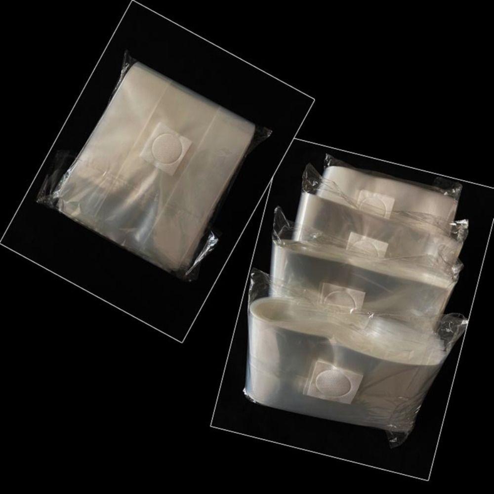 50 Pcs Clear PP Mushroom Planting Bag 0.2um Filter Edible Mushroom Breathable Bag Mushroom Spawn Grow Bag Indoor Gardening