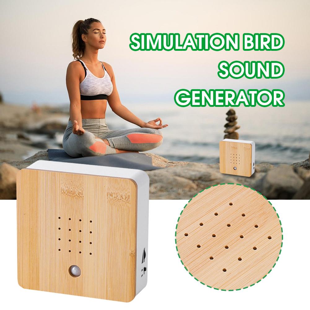 Portable Chirping Sound Box Clear Mini Smart Animal Noise Machine Simulation Automatic Singing Bird Box Bedroom