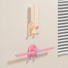 Wall-Mounted Hair Tie Holder Horizontal Vertical Hair Accessories Organizer Adhesive Hair Ties Ropes Bands Organizer for Bathroom Cabinet Bedroom Wall