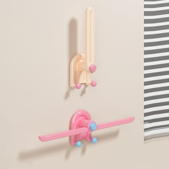 Wall-Mounted Hair Tie Holder Horizontal Vertical Hair Accessories Organizer Adhesive Hair Ties Ropes Bands Organizer for Bathroom Cabinet Bedroom Wall