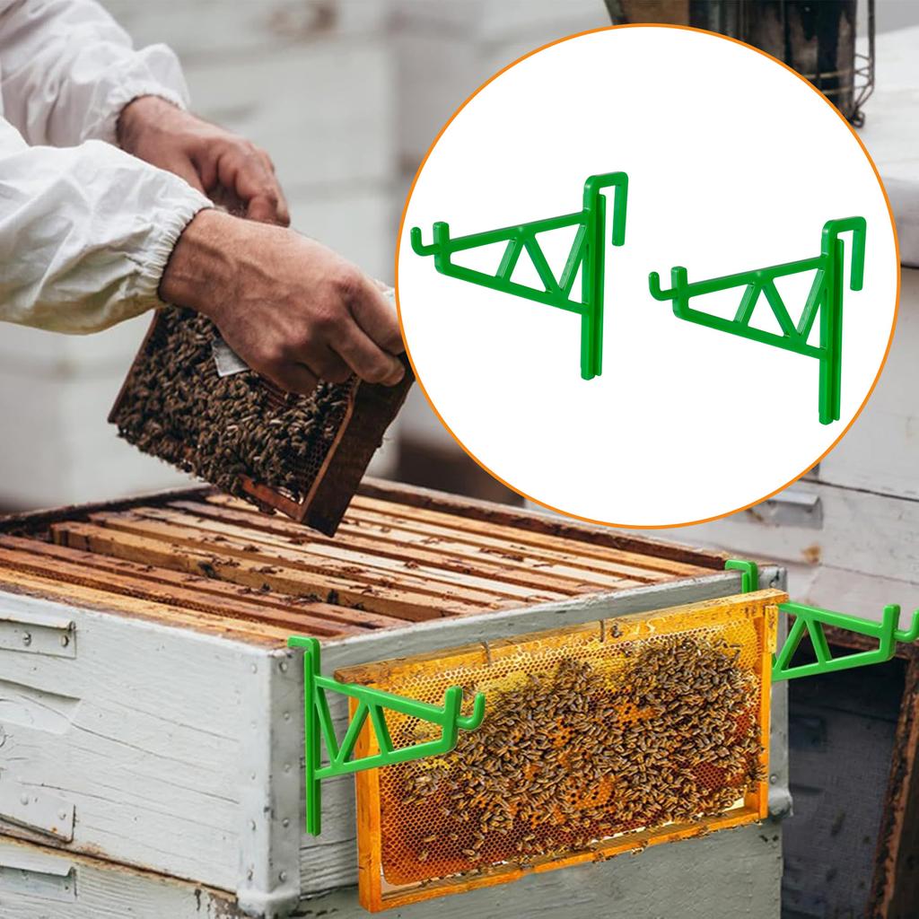 1 Pair Beehive Frame Holder for Beekeeper Inspection Beekeeping Hive Frame Grip Perch Stand Rack Apiculture Equipment
