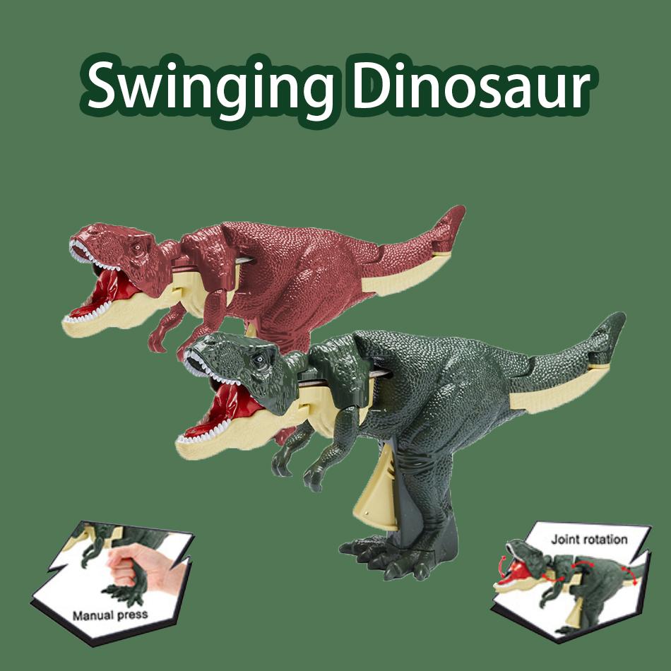 New Children Decompression Dinosaur Toy Creative Battery-free Telescopic Spring Swing Dinosaur Fidget Toys Christmas Gifts for