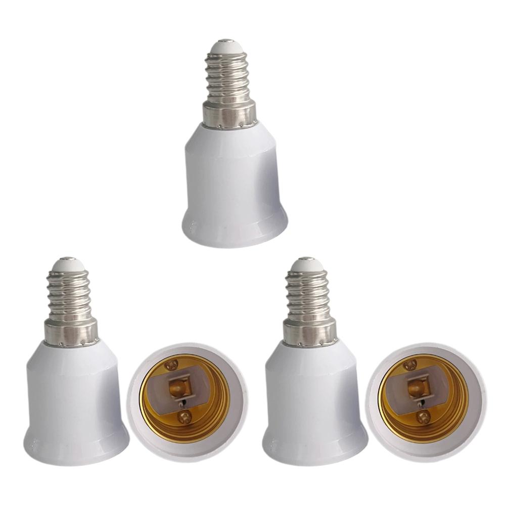 

5x E14 To E27 Socket LED Lamp Adapte E14 to E27 Lamp Holder Converter E27 Socket Bulb Holder with Switch EU Plug LED Table Lamp