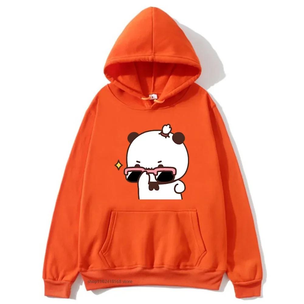 BuBu beobachtet DuDu Gewichtheben ist ein Turner Hoodie Pandabär Sweatshirt Paar Kleidung Männer Kawaii Frauen Tops