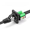 RJ45 Network Cable Connector CAT5E Panel Installation Module Shielded Solder-free Network Cable Extender Category 5 Panel Socket