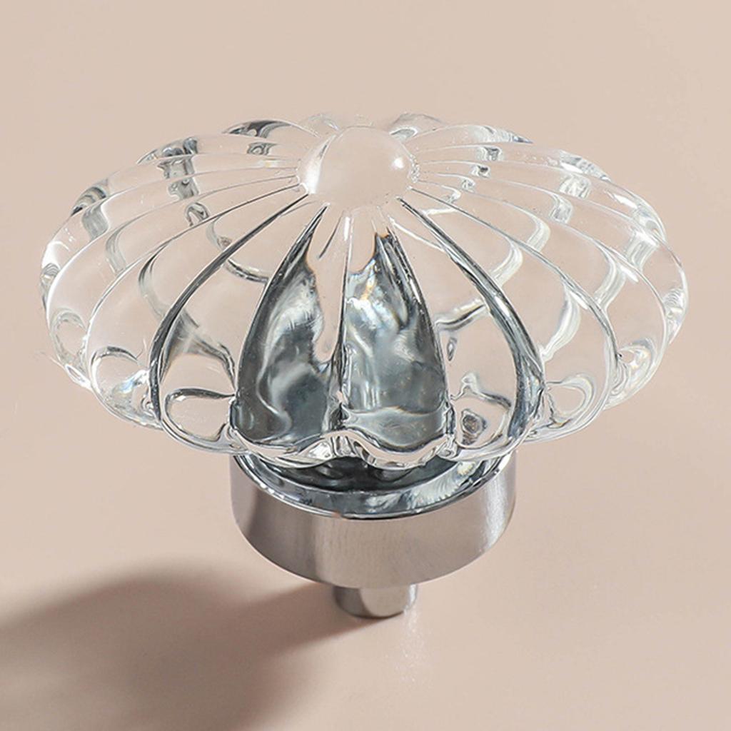 Crystal Drawer Pulls Handles Transparent Cabinet Knobs Brass Closet Handles For Wardrobe Furniture