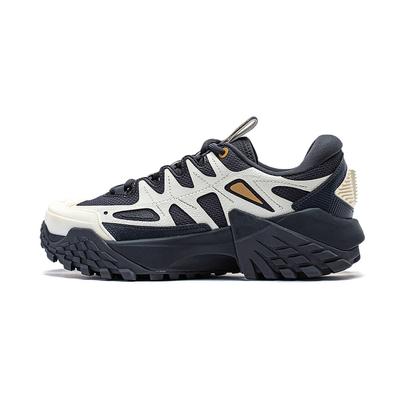 Li Ning Outdoor CF Tracing Linjiang FW Amortiguación Antideslizante Resistente a la Abrasión Rebote Caña Baja Zapatos Casuales para Hombre AGLT161-1