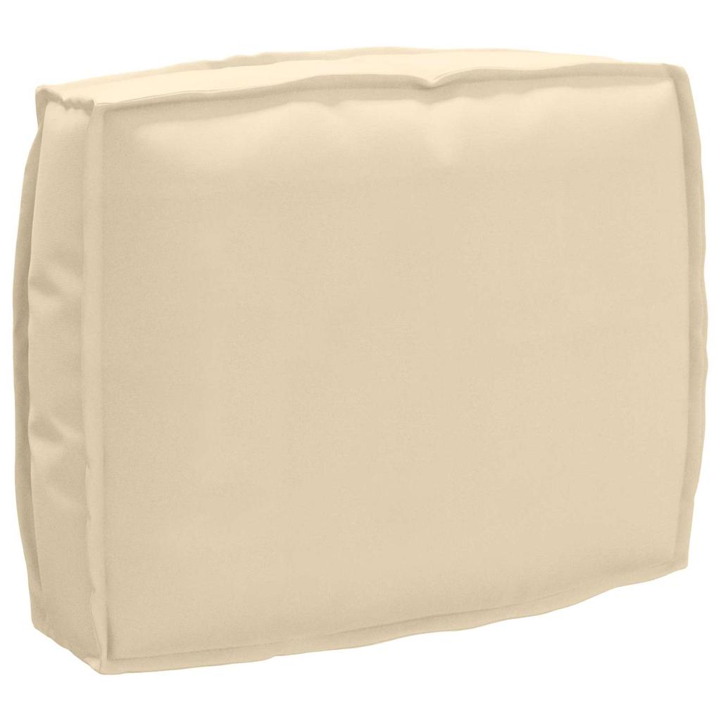 Beige Cushion 50 x 40 x 12 cm Oxford Fabric