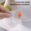 Refrigerator Side Door Divider Transparent Design Easy Snap-On Installation PP Plastic Adjustable Partition Flexible Storage Organizer