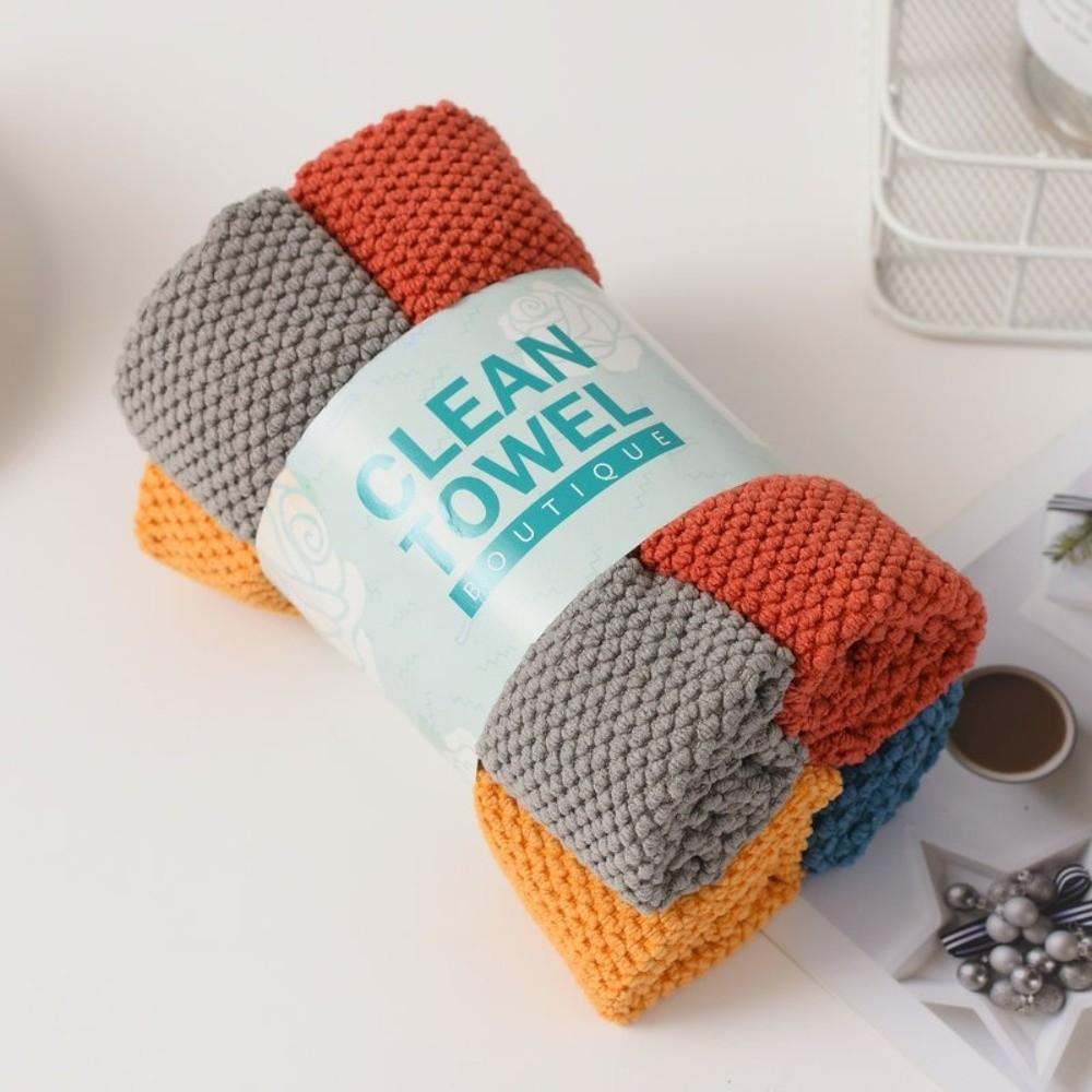 Pearl Weave Cleaning Towel Absorbent Kitchen Towel Easy To Clean Dish Cloth For Table