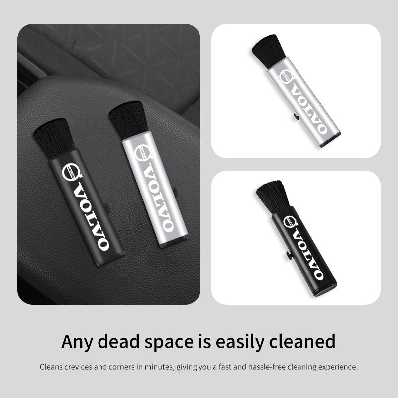 Car Air Vent Cleaning Soft Brush Car Interior Crevice Dusting For Volvo V50 S60 XC60 S40 XC40 XC90 V60 S80 S90 V70 XC70 JL9