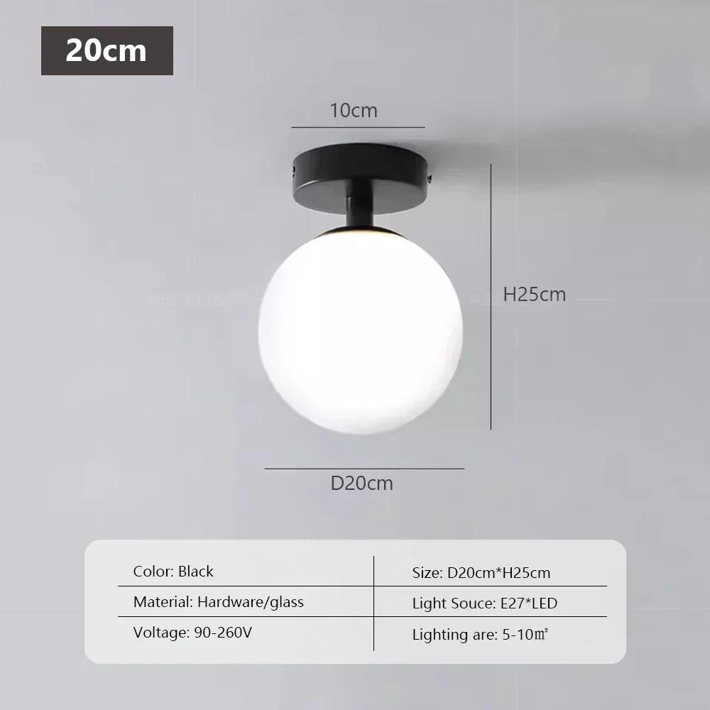 Modern Glass Ceiling Lamps Nordic glass ceiling Lights For Entrance Hallway Bedroom Bedside Home Indoor Lighting Fixtury