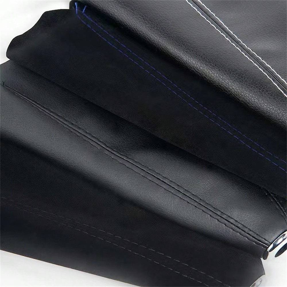 1pc Car Gear Shift Knob Cover, Universal Shifter Boot Dust Cover PU Leather/Rongbuk Waterproof Decorate Car Interior Fit for Most Manual/Auto Car