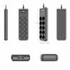 Melery Steckdosenleiste 10-fach AC-Steckdose EU-Steckdose USB-Ladeanschluss 2 m Verlängerungskabel Computer TV Smartphone Homekit-Geräte
