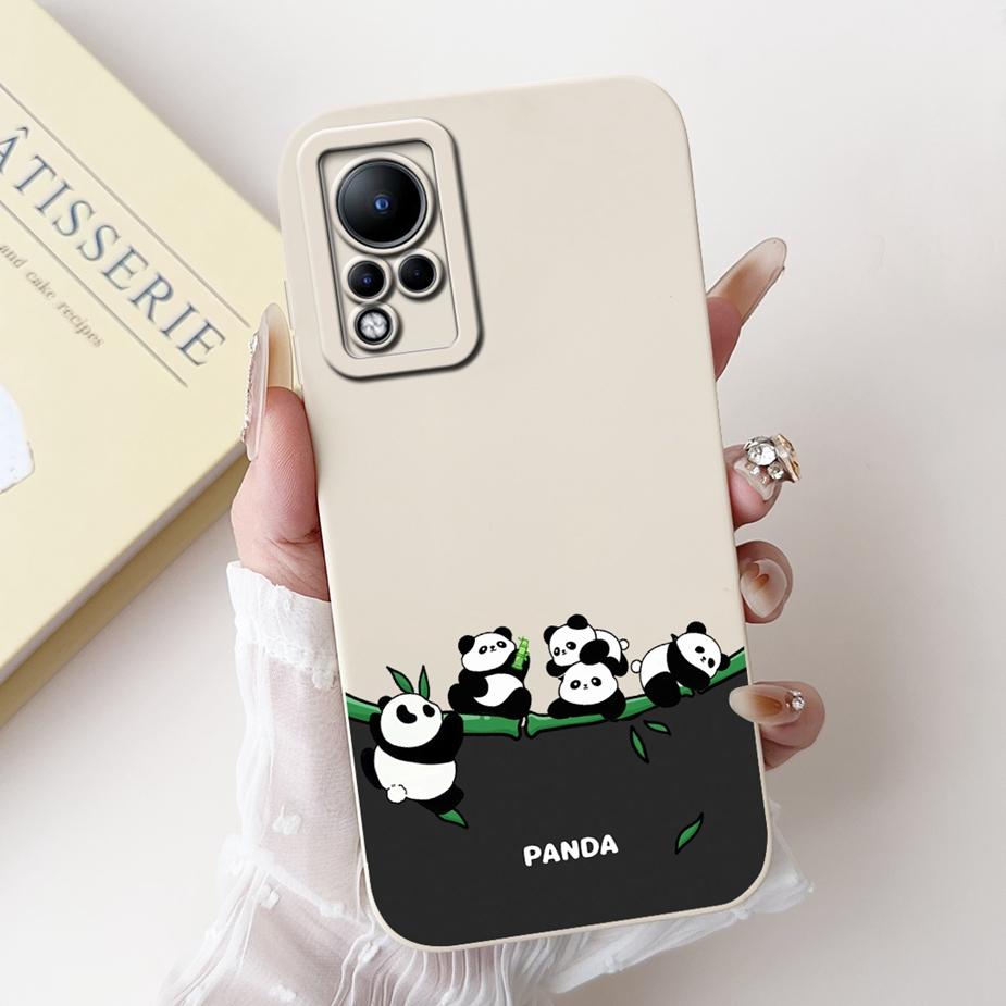 For Infinix Note 11 Case Cute Panda Cartoon Cover Shockproof Soft TPU Phone Case For Infinix Note 11s Note11 Pro X697 X698 Shell