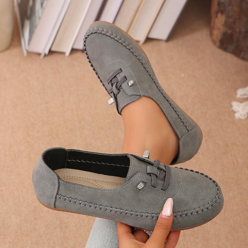 Casual Shoes Wholesale Large Size Retro Single Shoes Women's Lace-up New Middle-aged and Elderly Mother Shoes Fashion Spring and Autumn