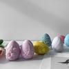 Easter Egg Silicone Candle Mold Aromatherapy Plaster DIY Craft Candles Making Tools Ornaments Embossed Flower Egg Mold
