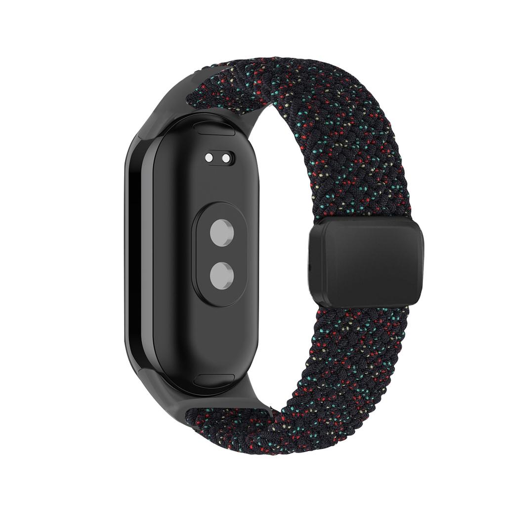 Braided Nylon WatchBand Strap For Xiaomi Mi Band 10 Smart Wristband Braided Elastic Weave Bracelet Miband 8 9 Watchstrap