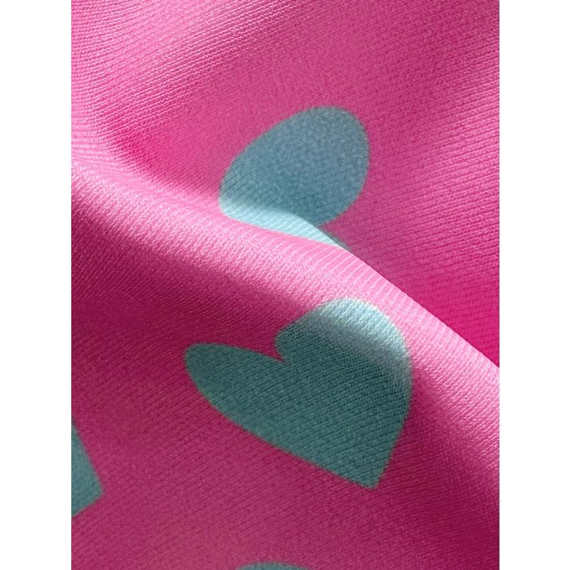 Sexy pink blue heart print micro bikinis sets two pieces halter back tie thong swimsuits bathing suit swimwear biquini tankini
